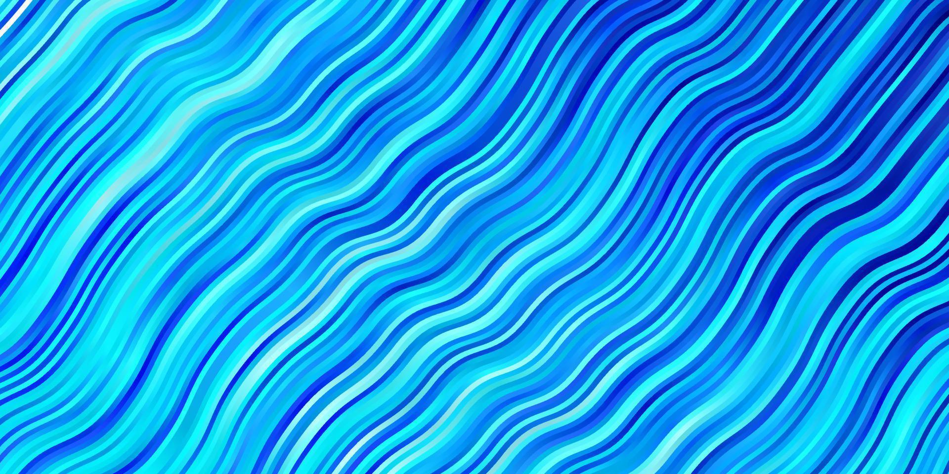 Light BLUE vector background with bent lines.