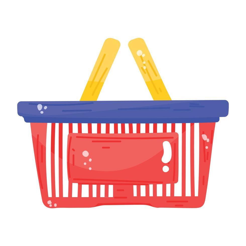 Ready to use flat sticker of handbasket 11716633 Vector Art at Vecteezy