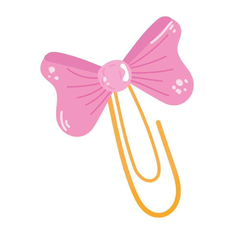 Get this amazing flat sticker of hair clip vector