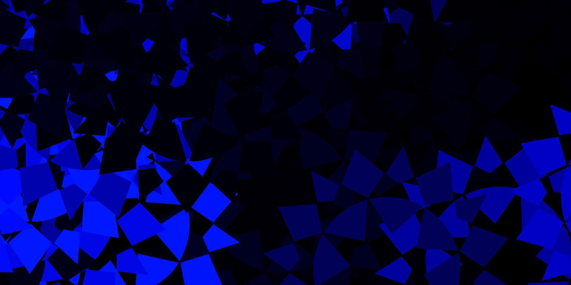 Dark blue vector layout with triangle forms.