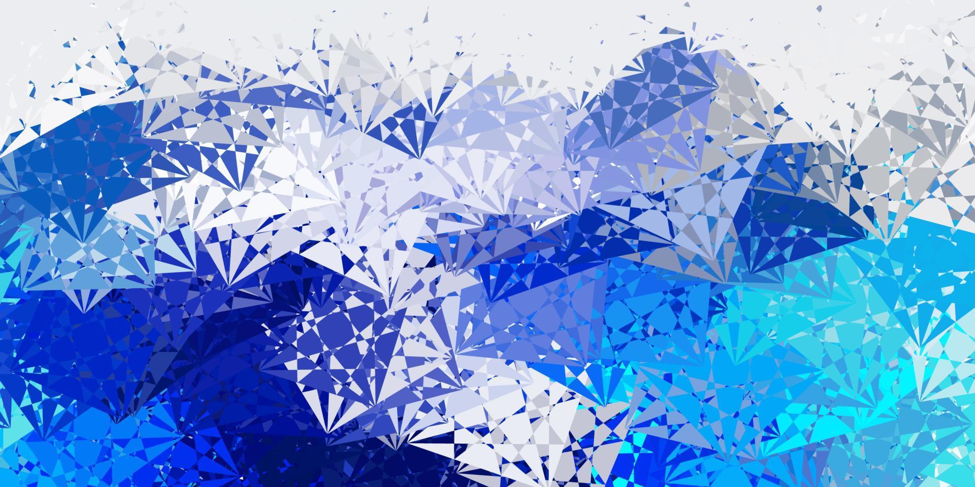 Light Blue, Green vector texture with random triangles.