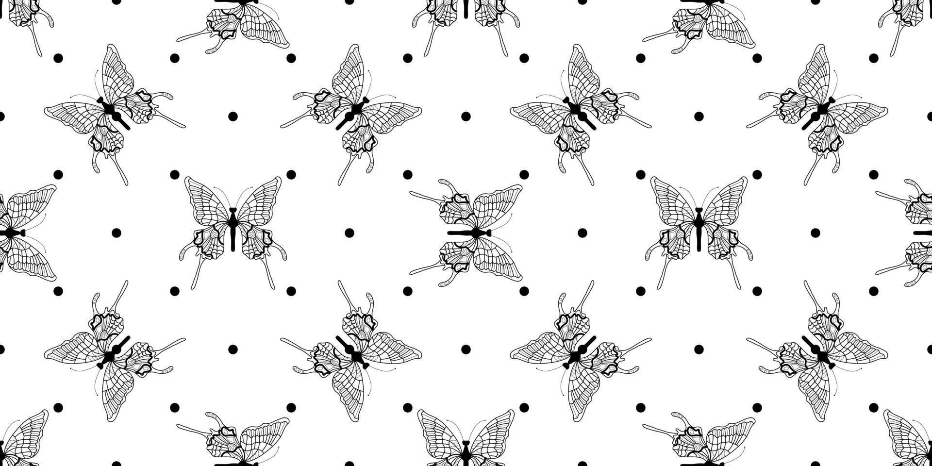 estilo de mariposa moderno abstracto para el diseño de papel tapiz. banner japonés de moda con estilo de mariposa negro moderno. vector