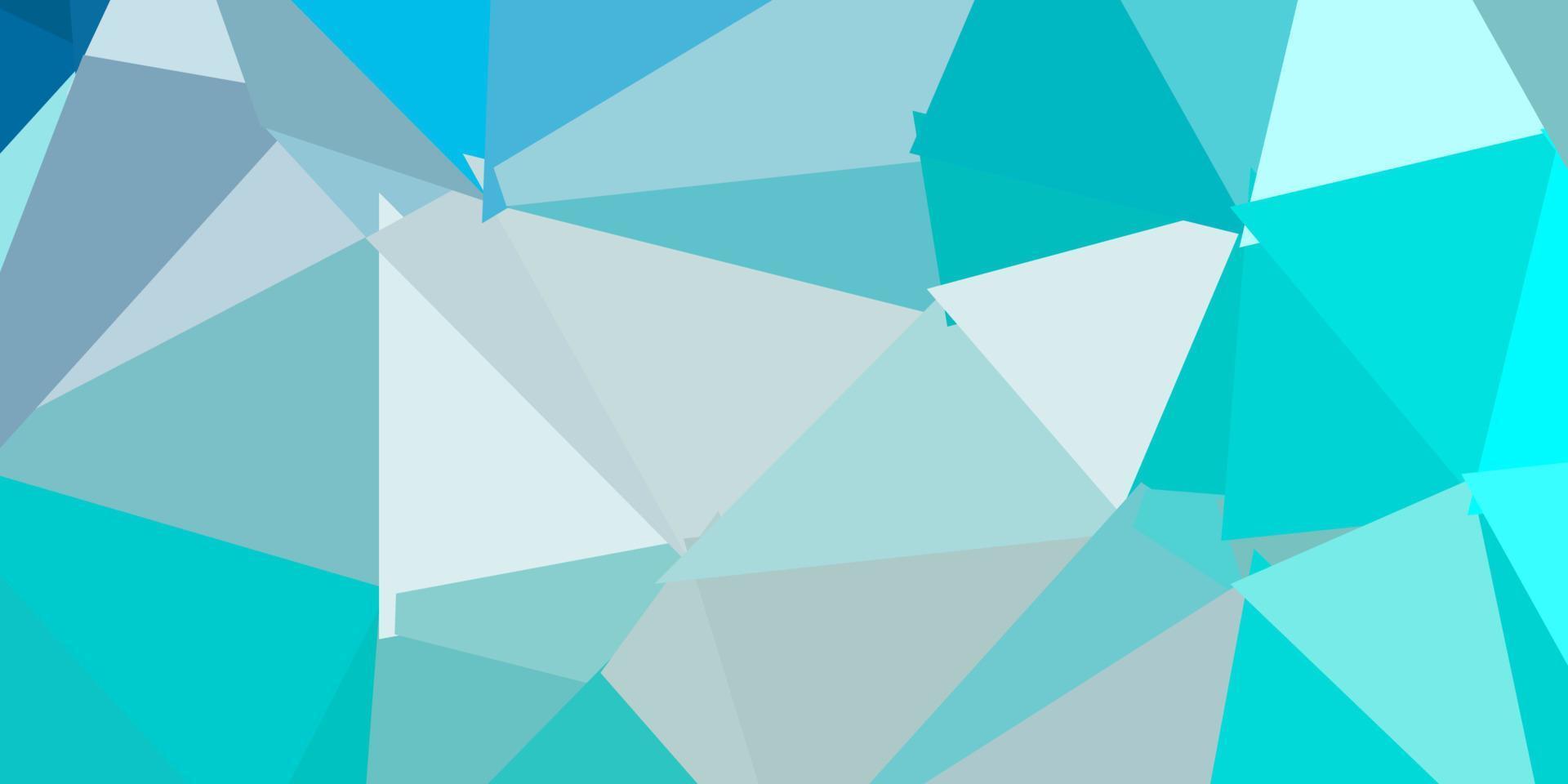 Light blue vector triangle mosaic background.