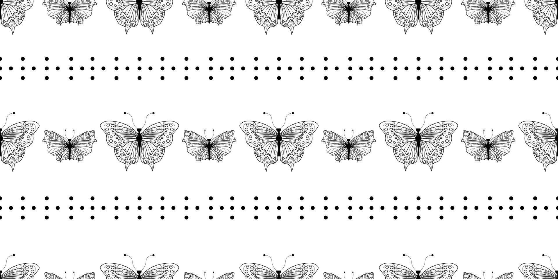 Abstract modern butterfly style for wallpaper design. Trendy japanese banner with black modern butterfly style. vector