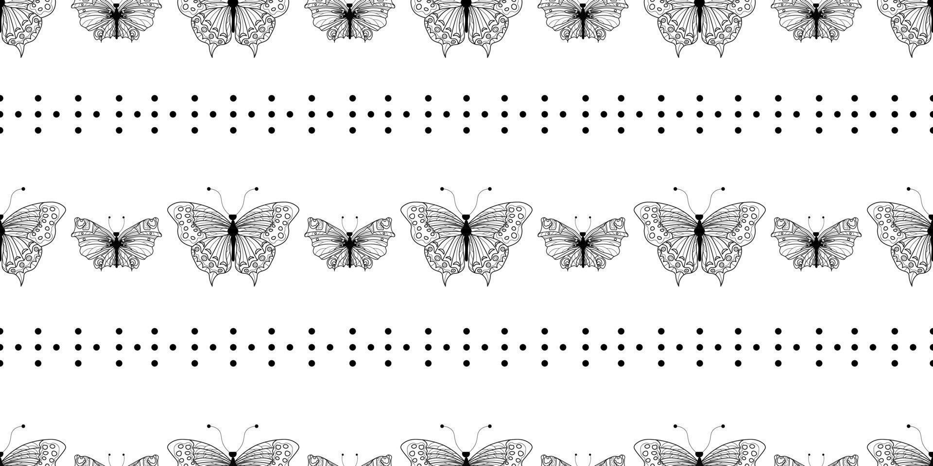 Abstract modern butterfly style for wallpaper design. Trendy japanese banner with black modern butterfly style. vector