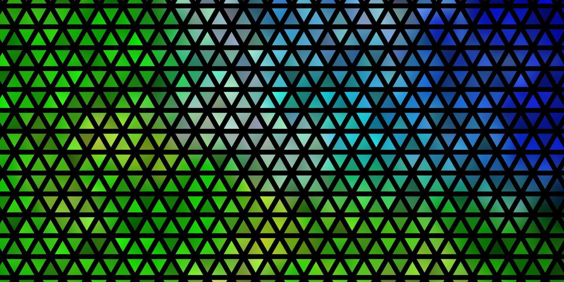 Light Blue, Green vector texture with triangular style.