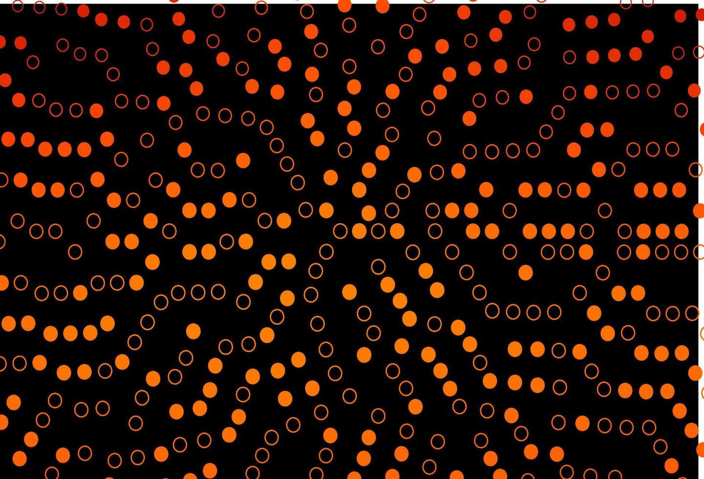 Dark Orange vector template with circles.