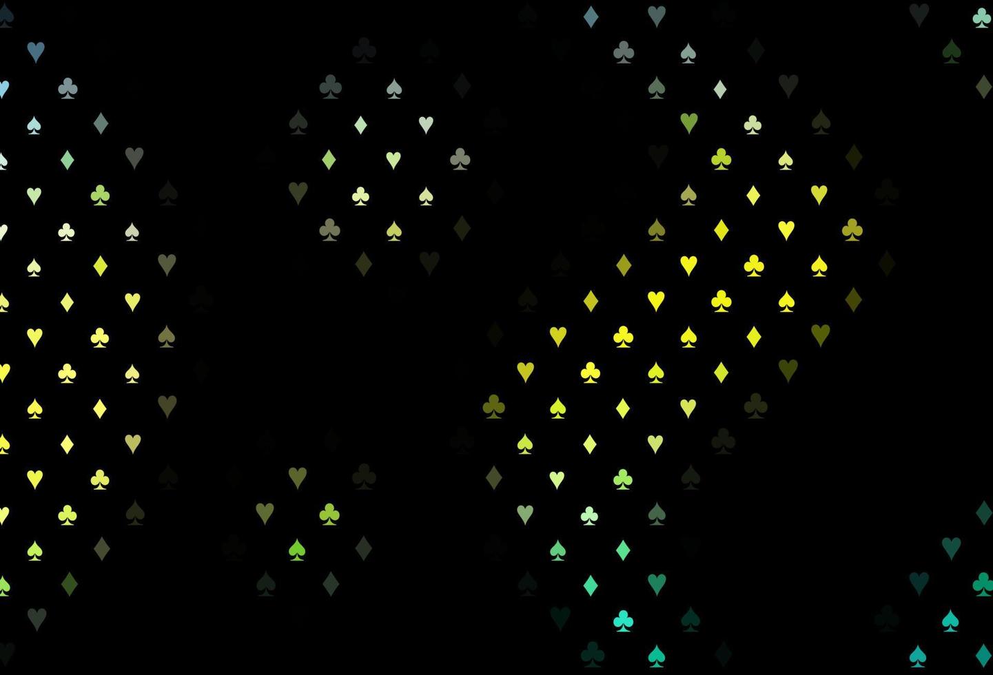 Dark green, yellow vector layout with elements of cards.