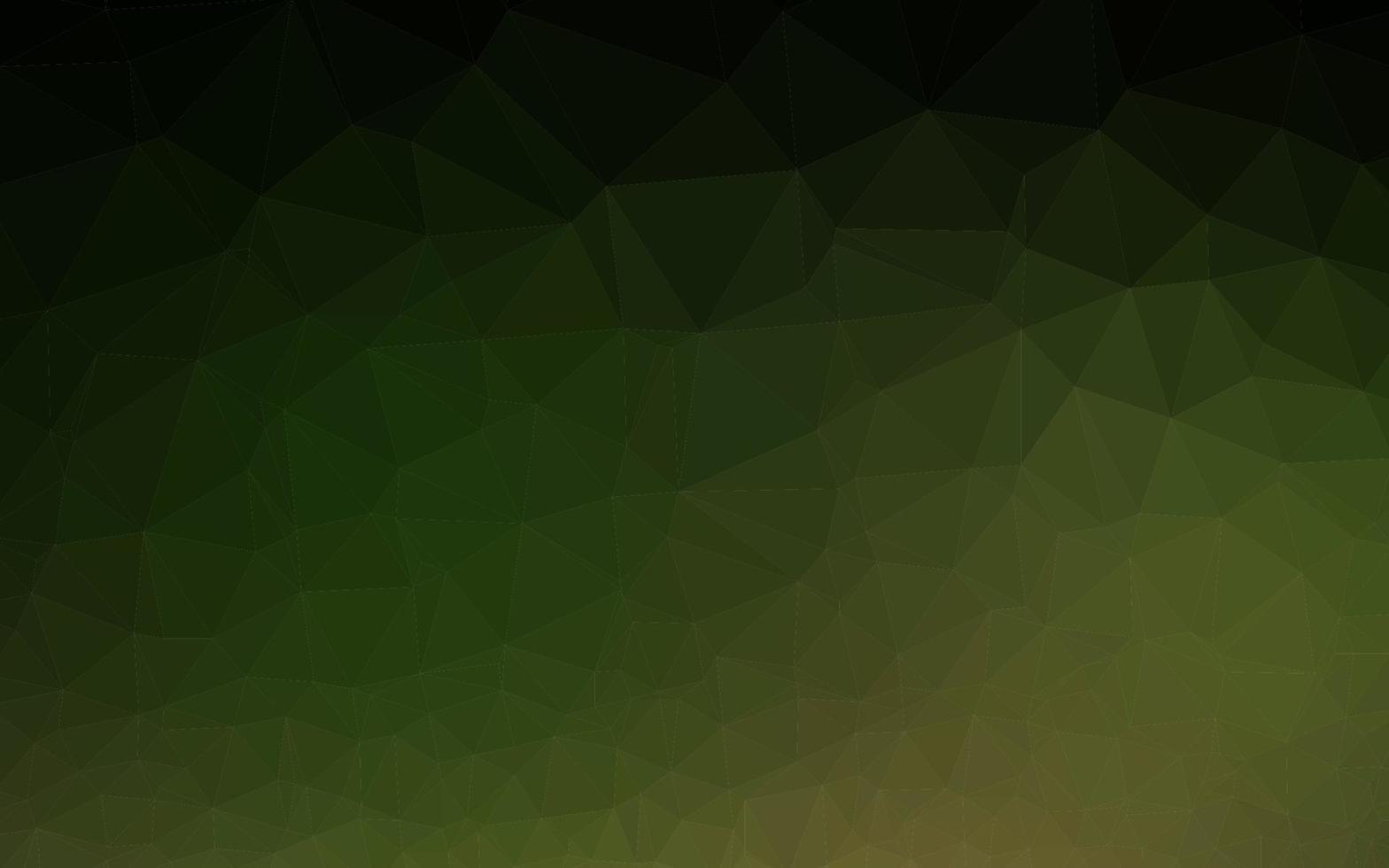 Dark Green vector polygon abstract layout.