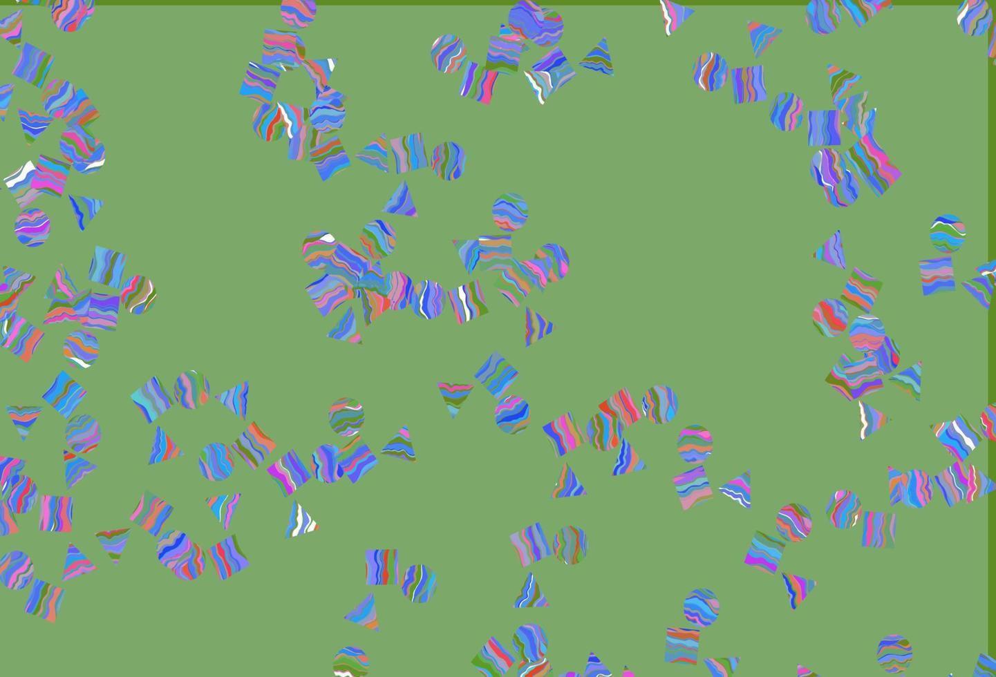 textura de vector de arco iris multicolor claro en estilo poli con círculos, cubos.