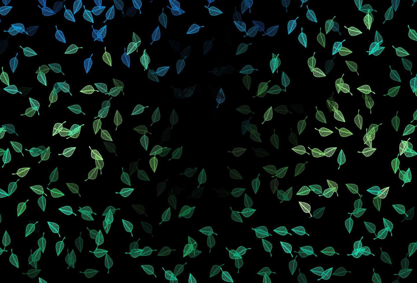Dark Green, Yellow vector doodle pattern.
