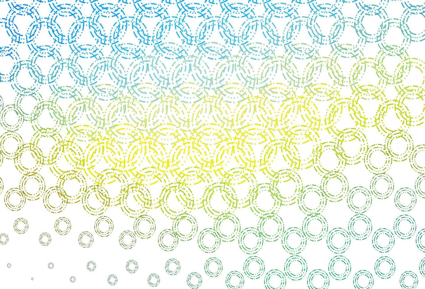 Light blue, yellow vector template with circles.