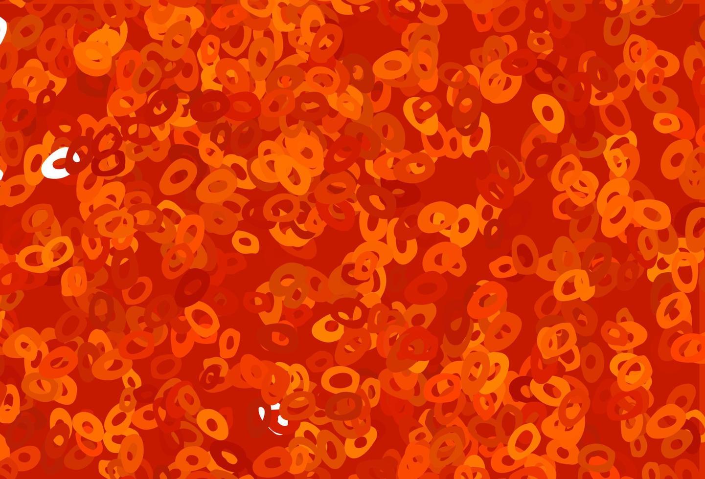 Light Orange vector cover with spots.