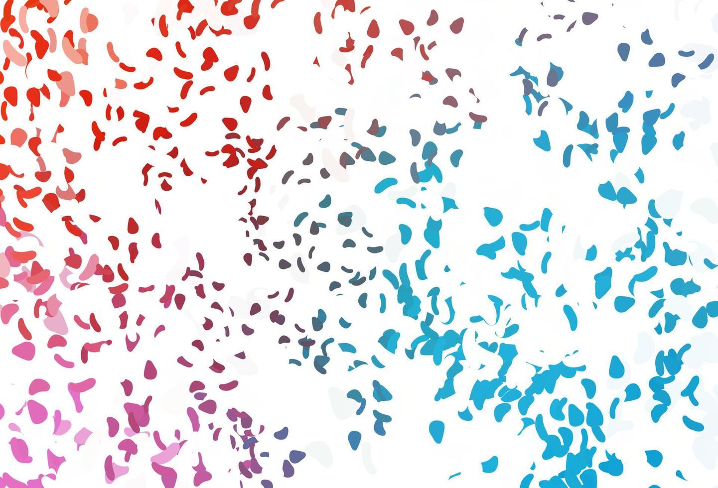 Light Blue, Red vector background with abstract forms.