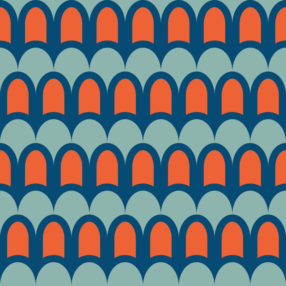 Retro seamless pattern in the style of the 70s and 60s vector
