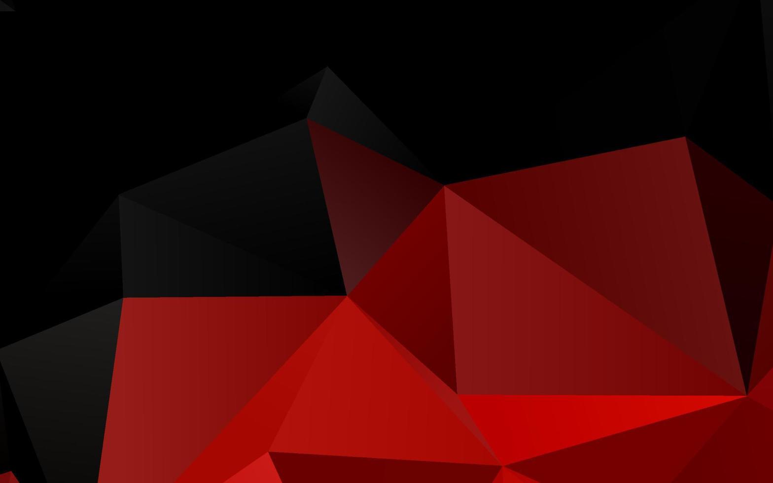 Dark Red vector polygon abstract layout.