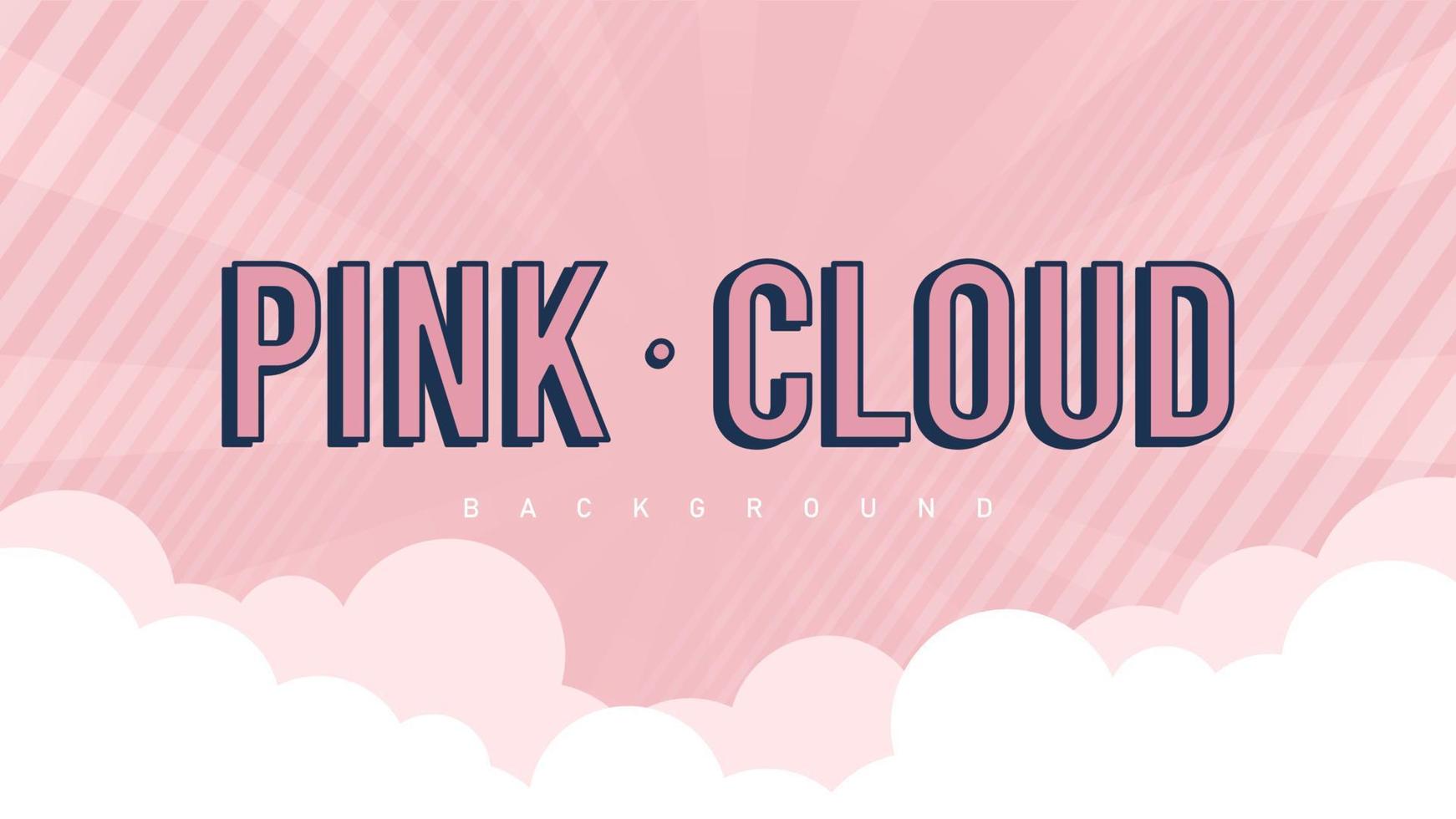 pink cloud background vector