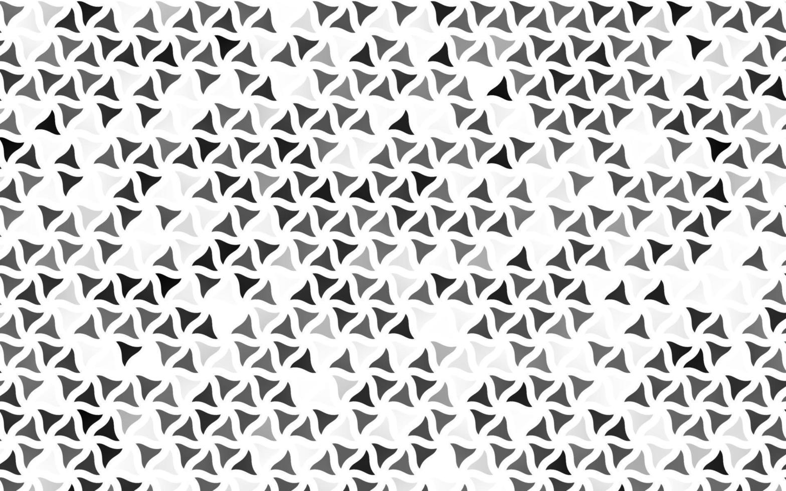 Light Silver, Gray vector seamless background with triangles.