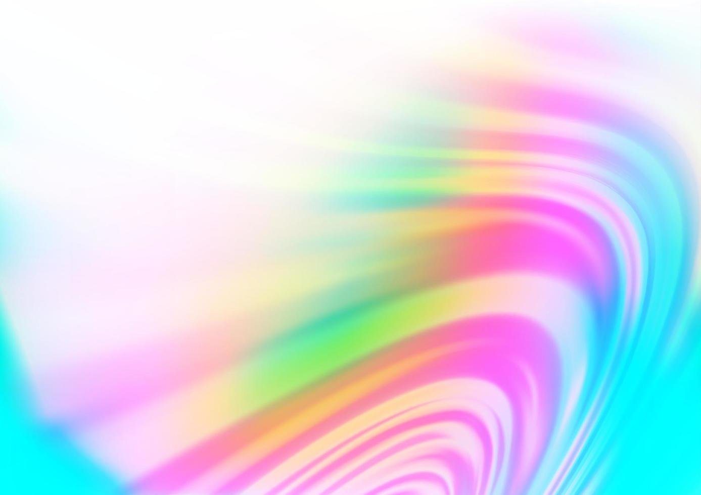 Light Multicolor, Rainbow vector template with bent ribbons.