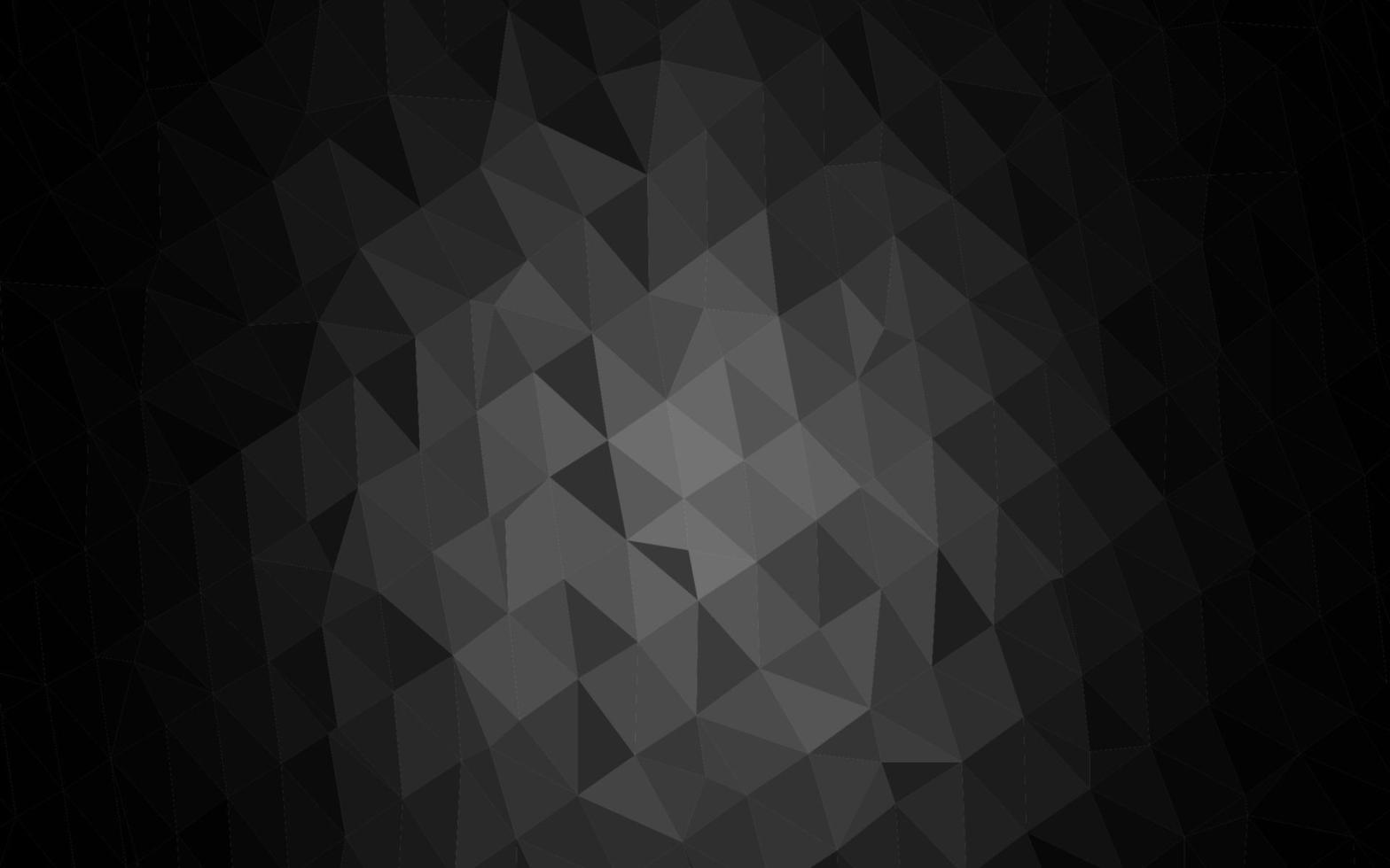 Dark Silver, Gray vector polygon abstract backdrop.