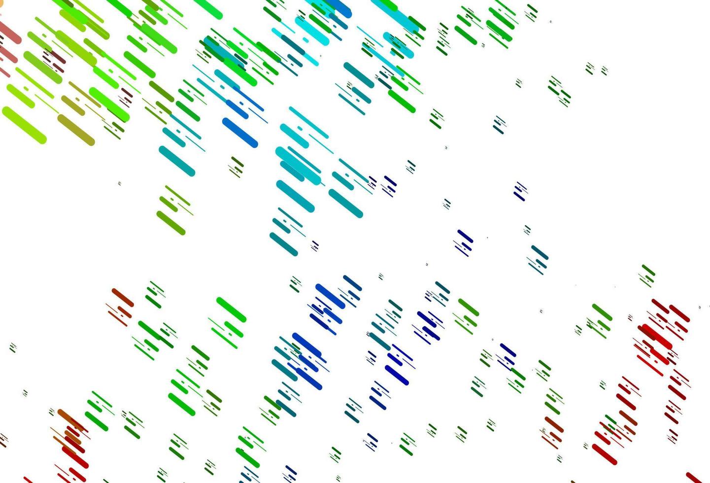 Light Multicolor, Rainbow vector template with repeated sticks.