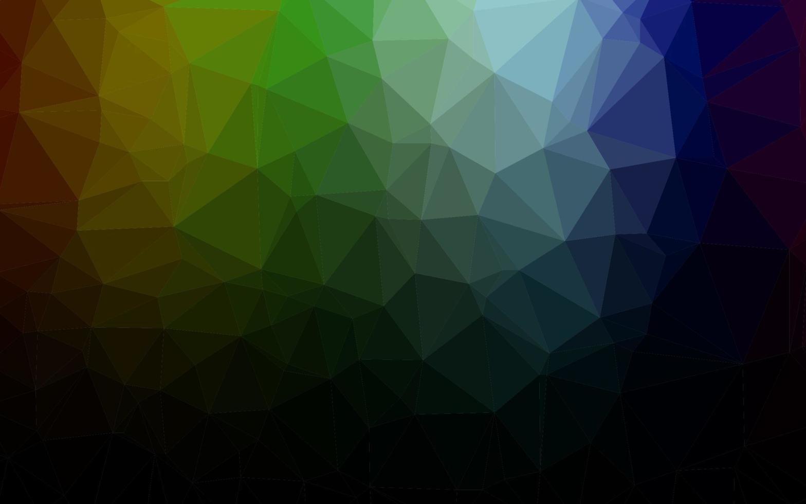 Dark Multicolor, Rainbow vector triangle mosaic texture.