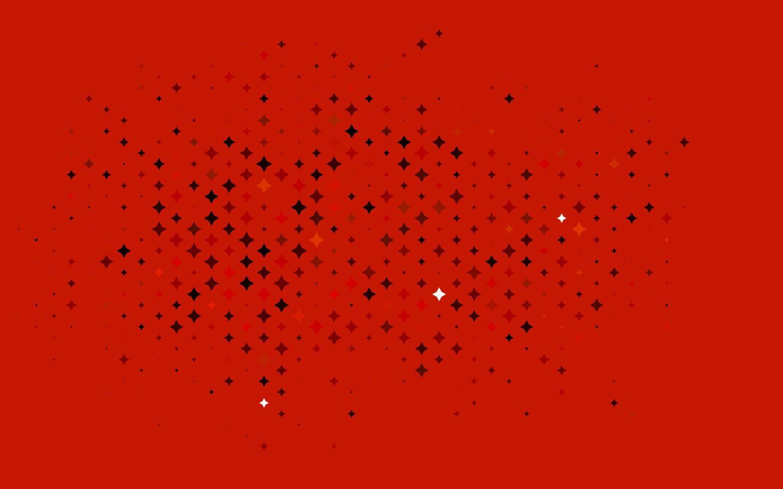 textura de vector rojo claro con hermosas estrellas.