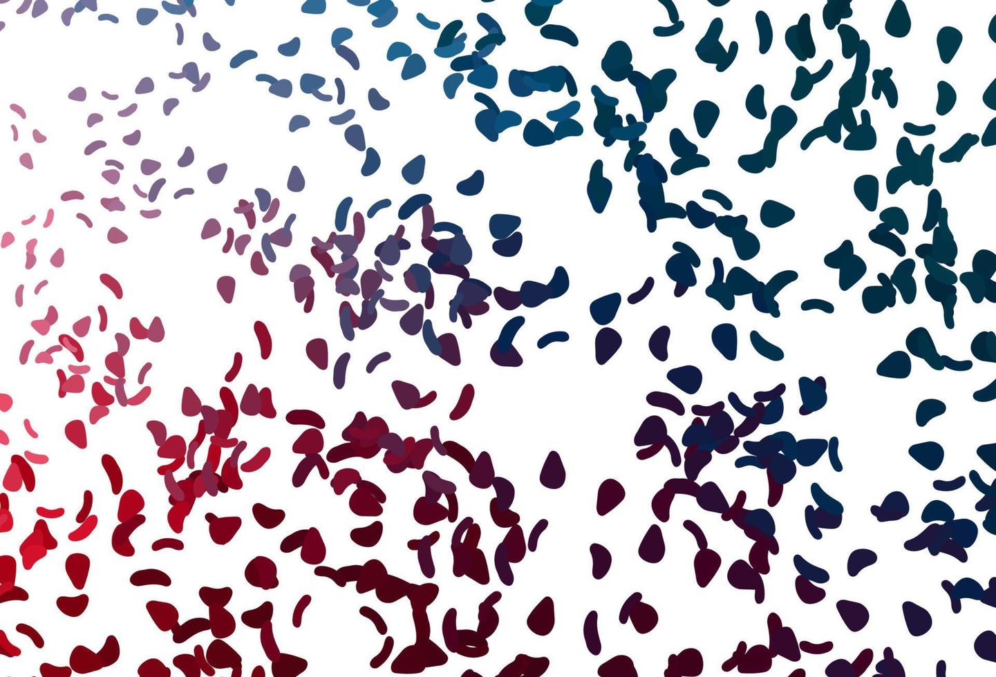 Light Blue, Red vector background with abstract forms.