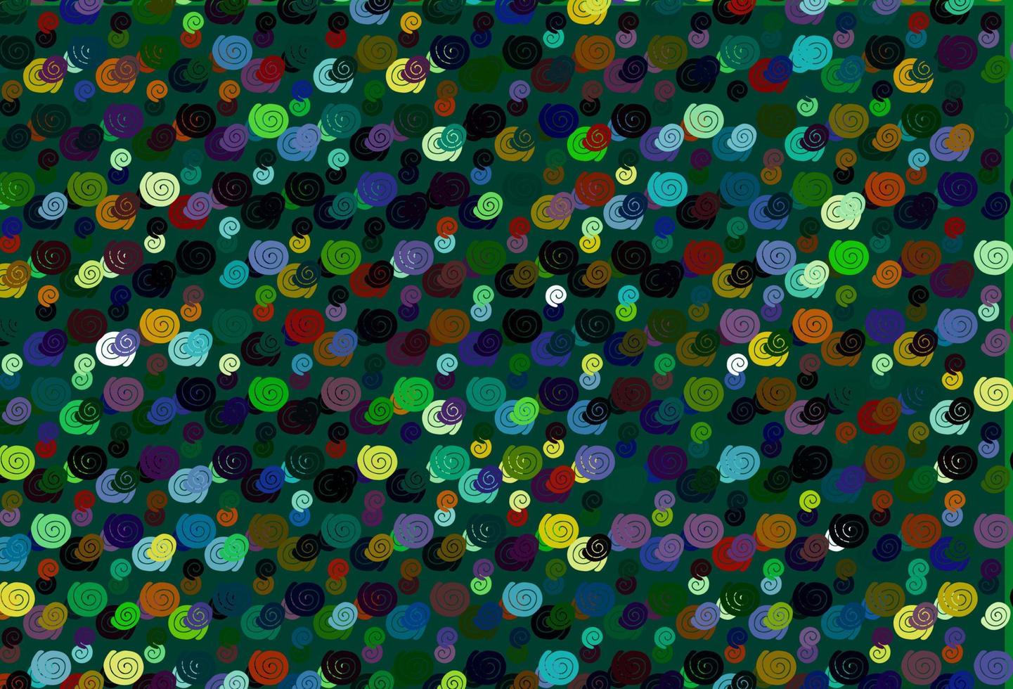 Light Multicolor, Rainbow vector background with bent lines.
