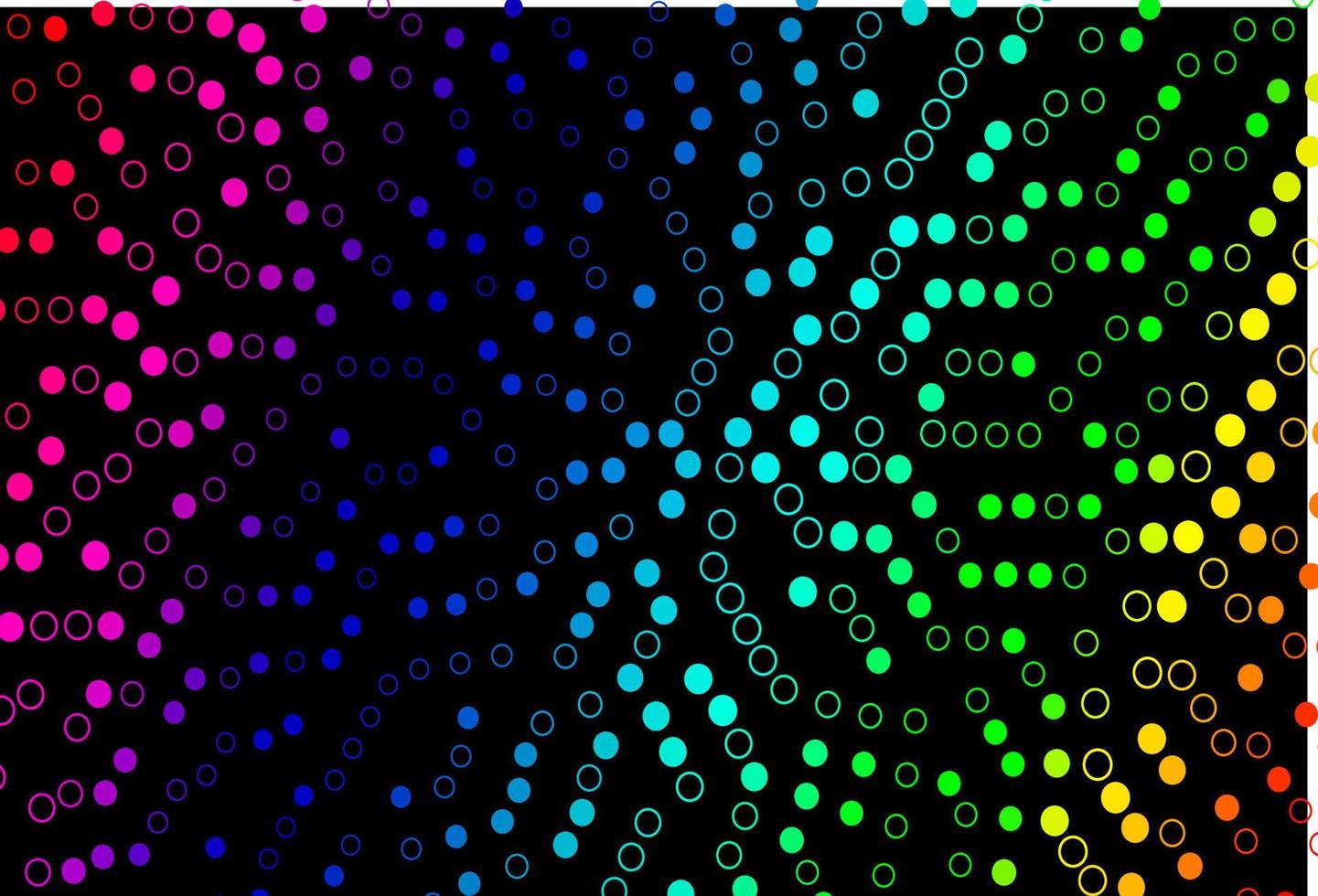 Dark Multicolor, Rainbow vector cover with spots.