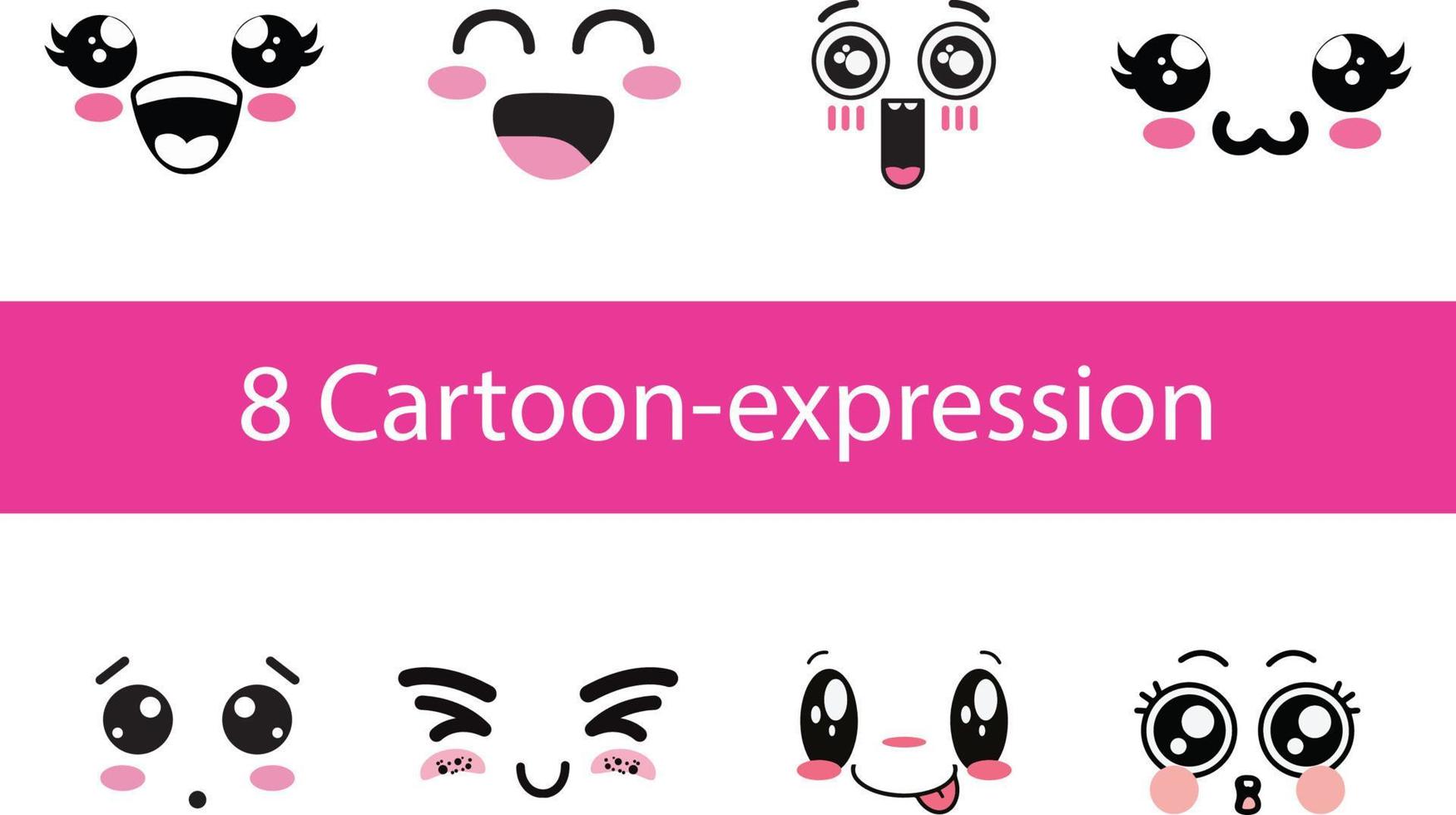 cute cartoon sticker vector