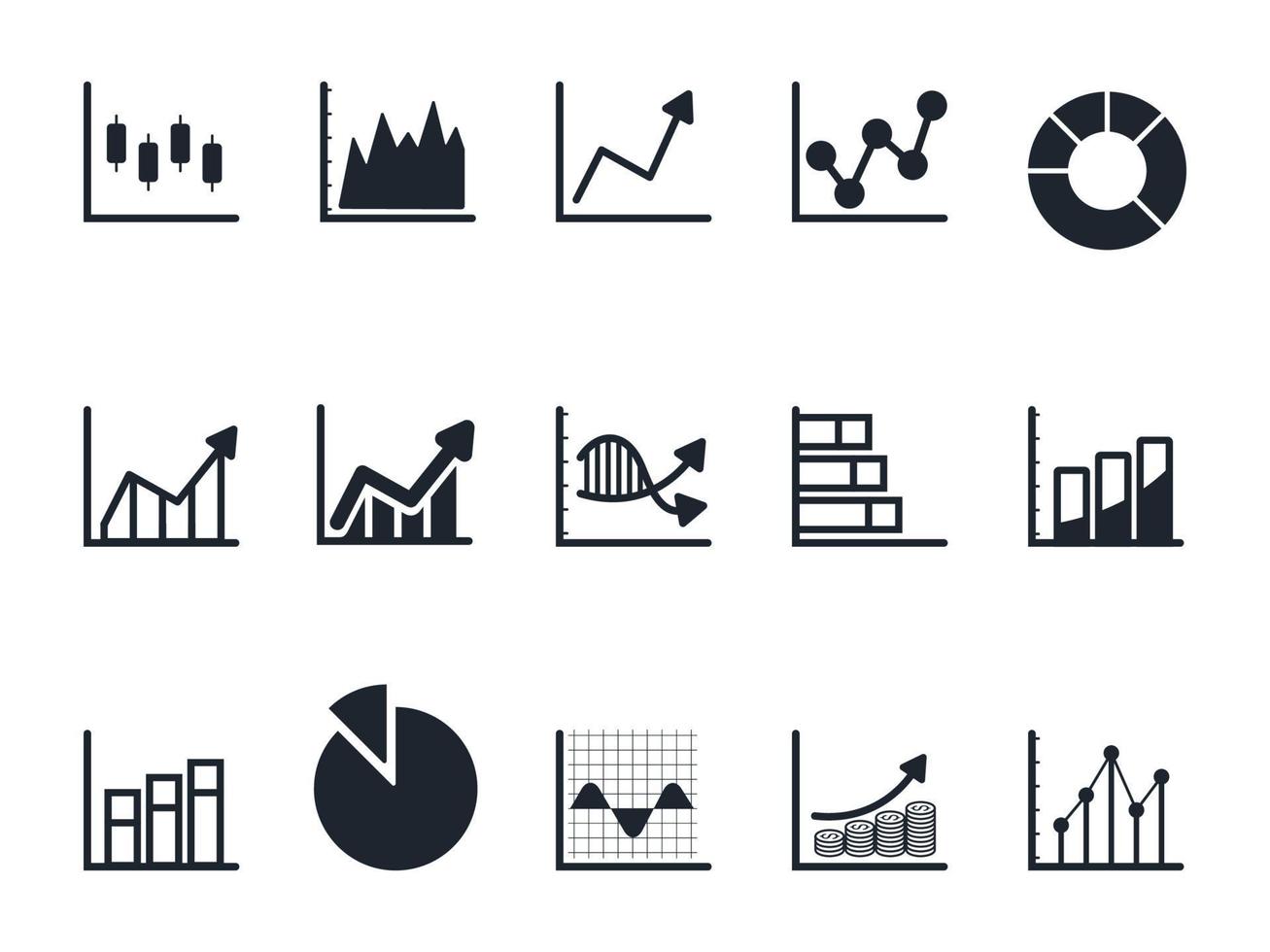 Chart and Graph icon set, Pie chart icon. vector