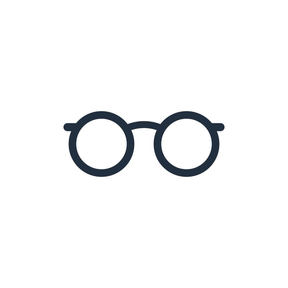 Cute glasses icon, Vector and Illustration.