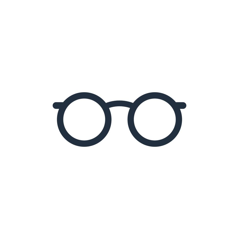 Cute glasses icon, Vector and Illustration.