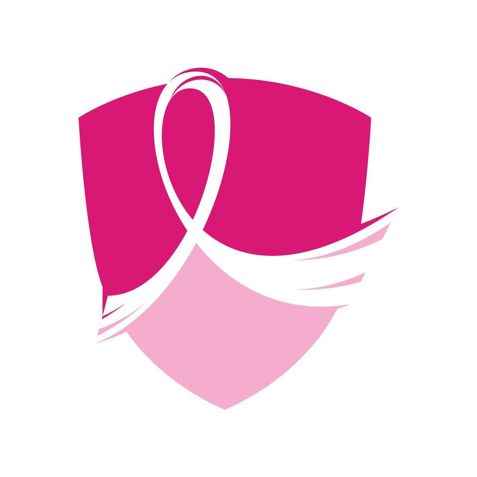 antecedentes de la campaña del mes de concientización sobre el cáncer de mama en octubre. Diseño de ilustración de vector de cáncer de mama de cinta rosa