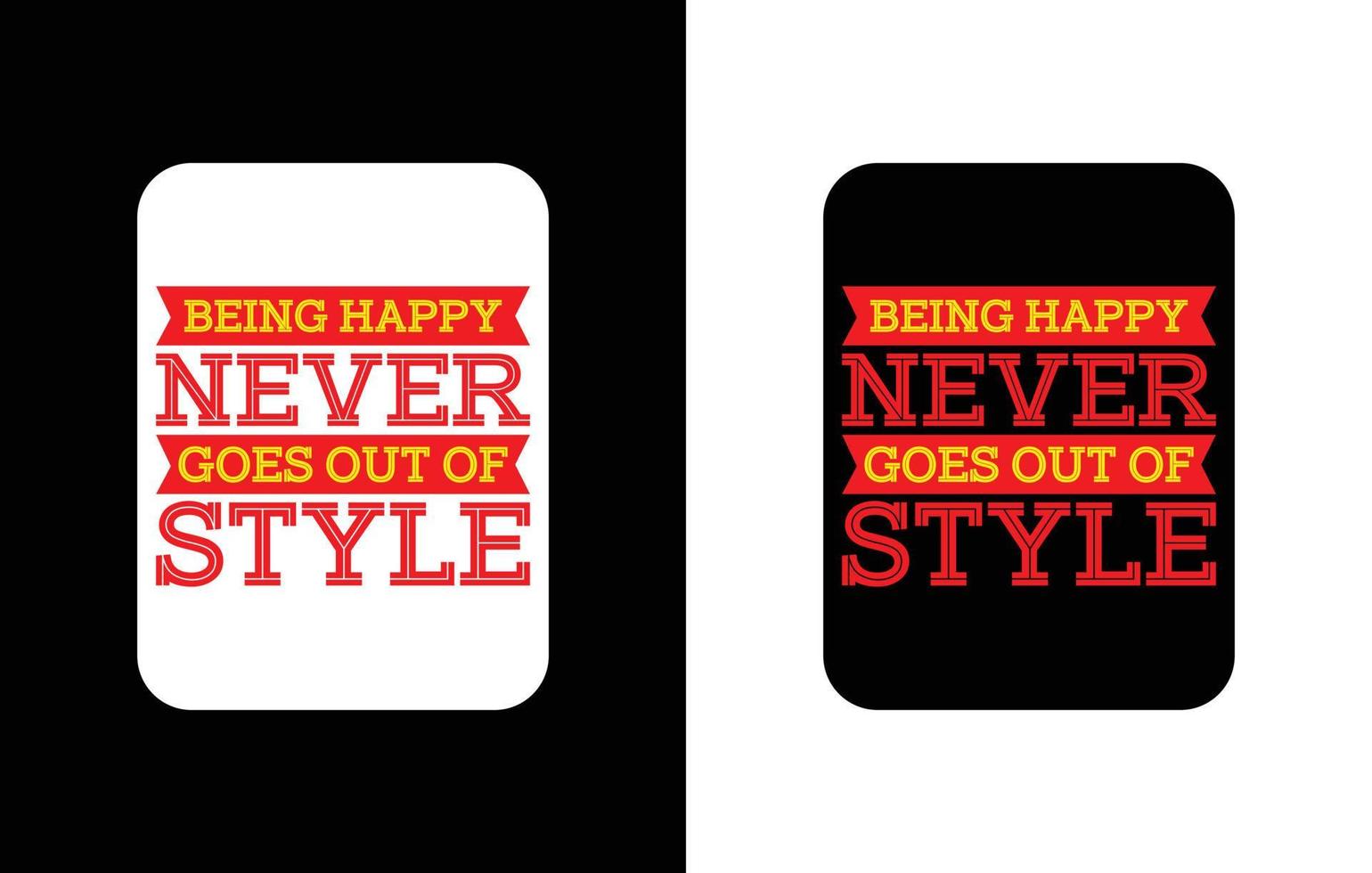 Creative typography sticker t-shirt design premium vector template