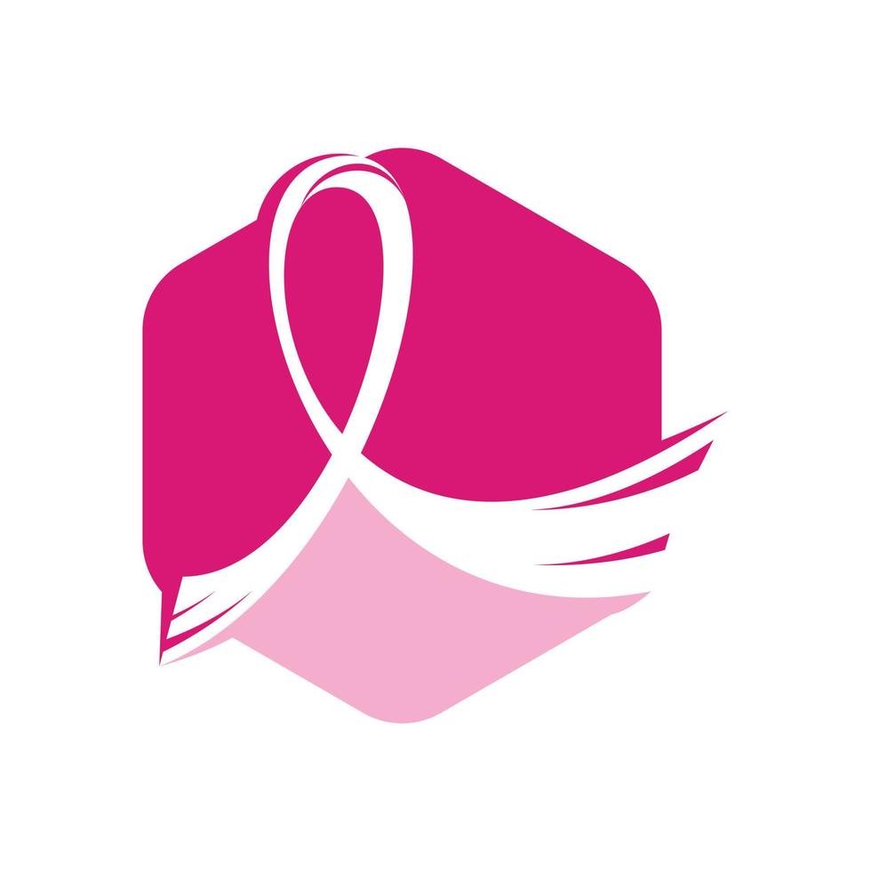 antecedentes de la campaña del mes de concientización sobre el cáncer de mama en octubre. diseño de vectores de salud de las mujeres. Diseño de ilustración de vector de cáncer de mama de cinta rosa