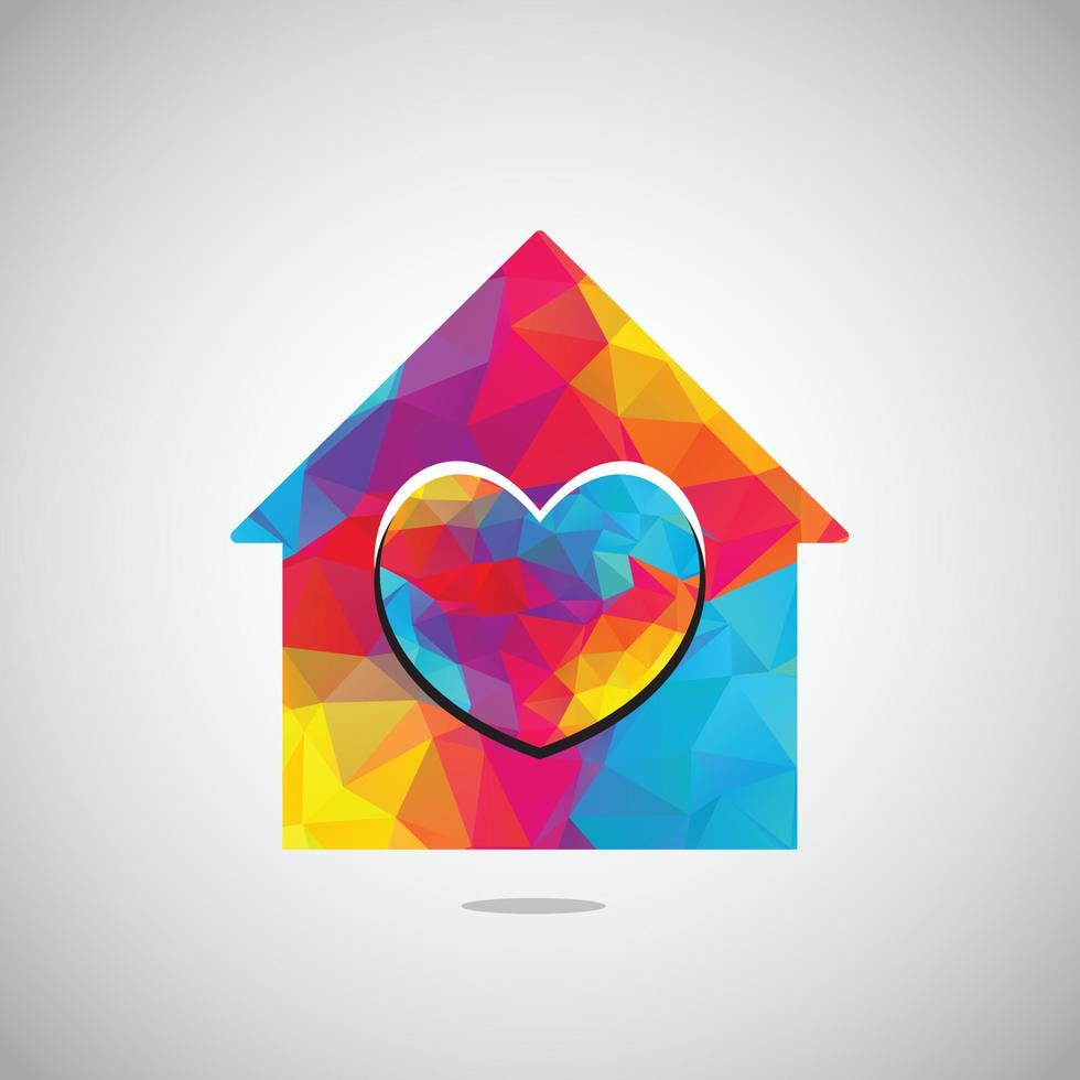 House Care logo designs concept vector, Home and love logo template. vector