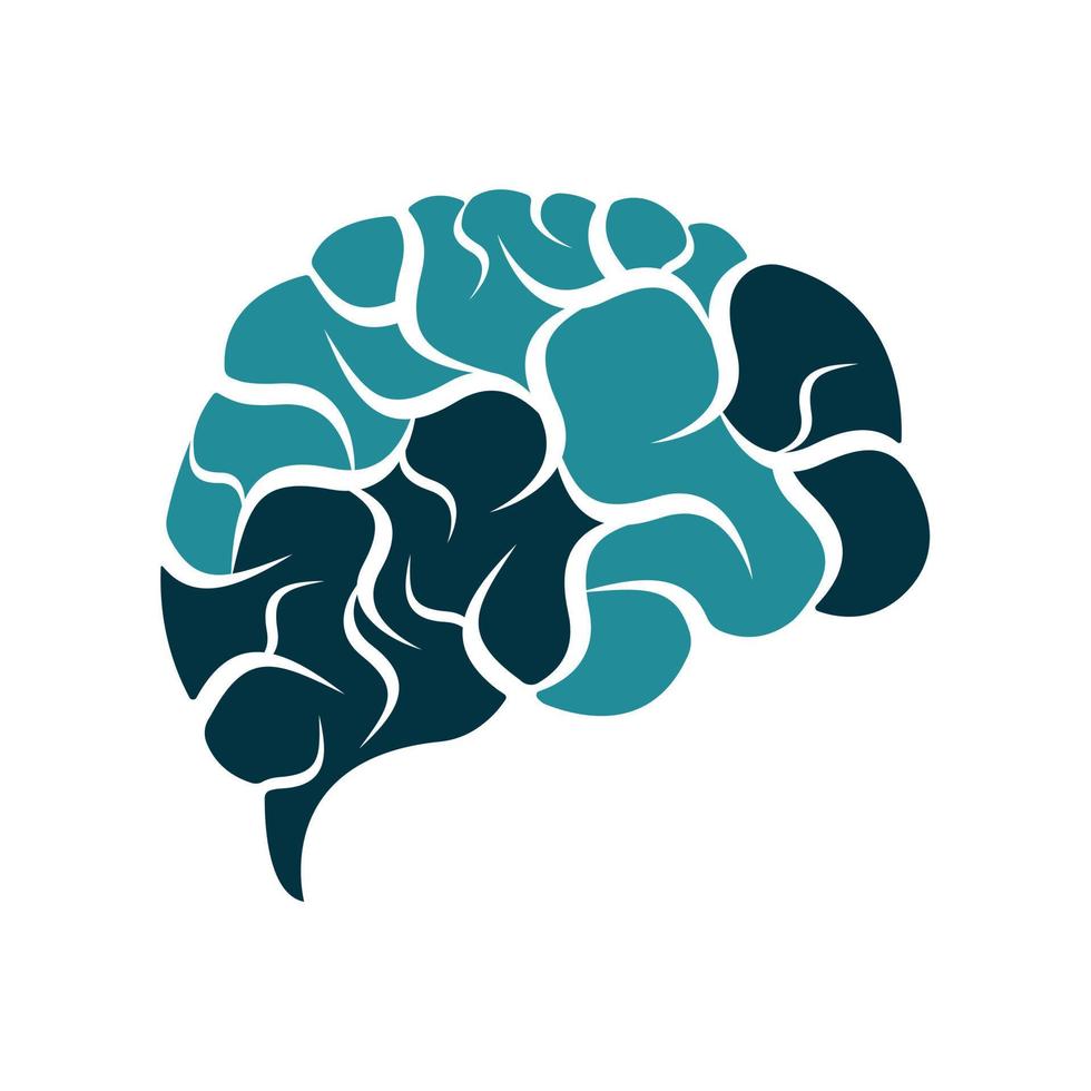 diseño de plantilla de vector de logotipo de cerebro. lluvia de ideas de logotipos. logo de neurología piensa en el concepto de idea.