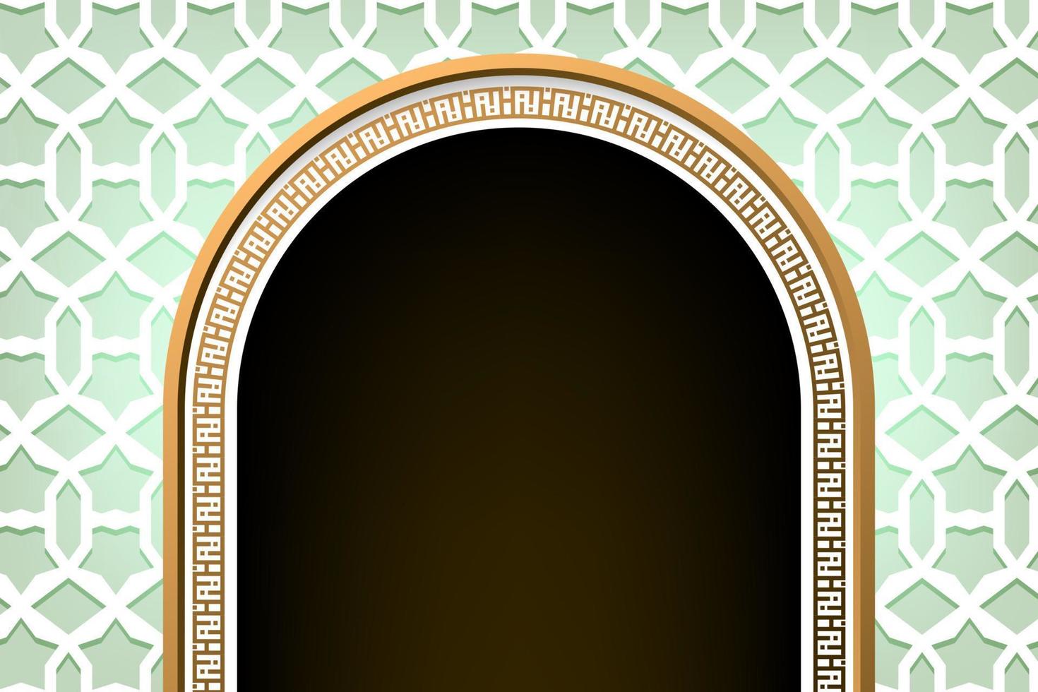 Luxury islamic decorative background with arabesque pattern vector illustration