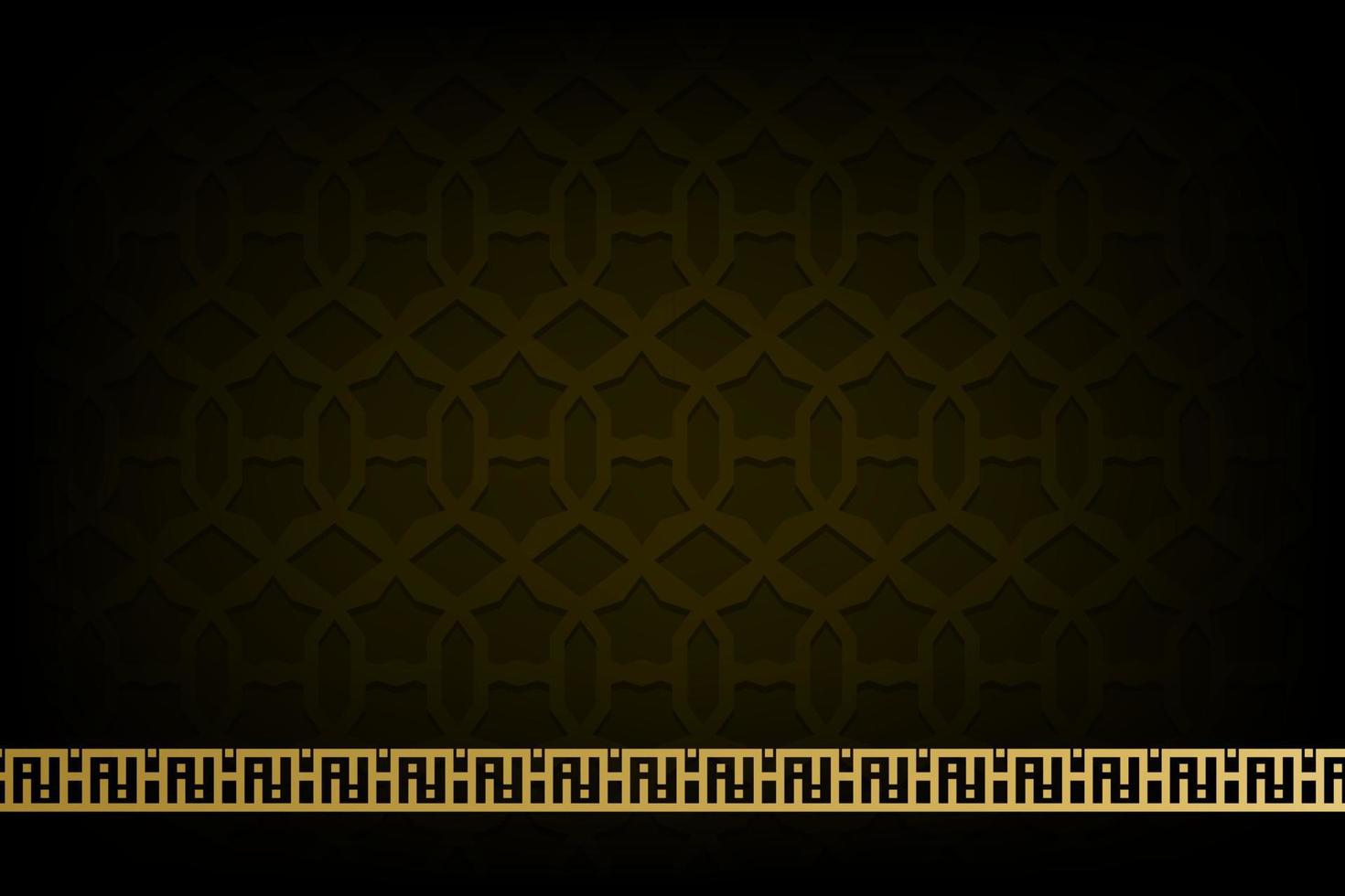 islamic arabic luxury decorative background with arabesque pattern vector