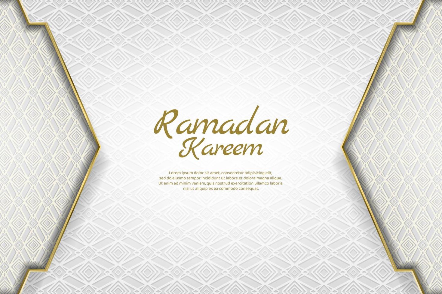 Luxury islamic decorative background with arabesque pattern vector illustration