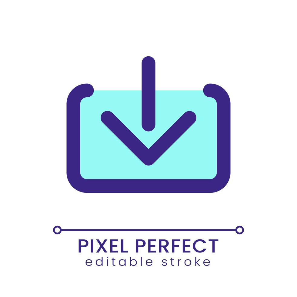 Download Pixel Perfect RGB Color Ui Icon. Down Arrow. Save Digital.