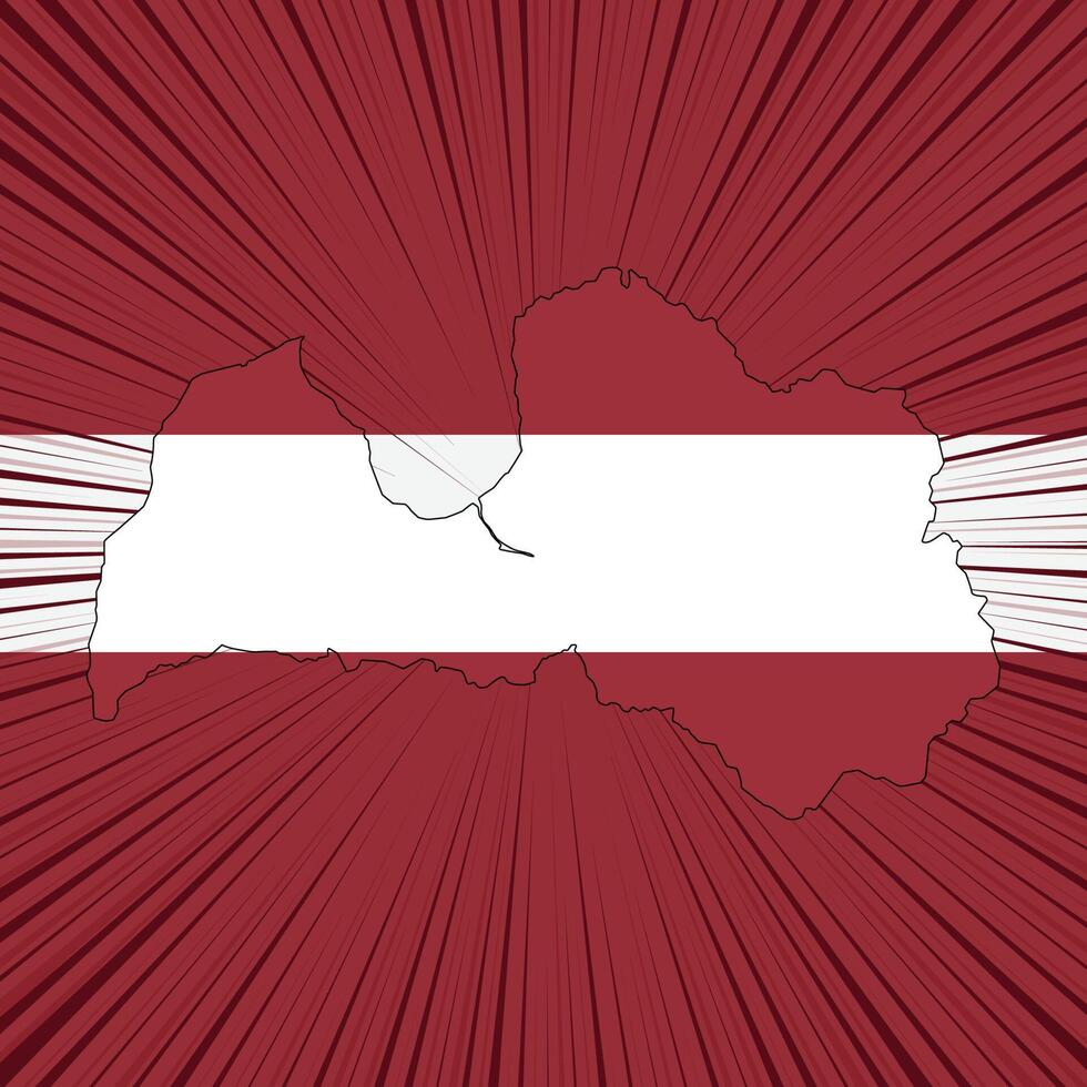 Latvia Independence Day Map Design vector