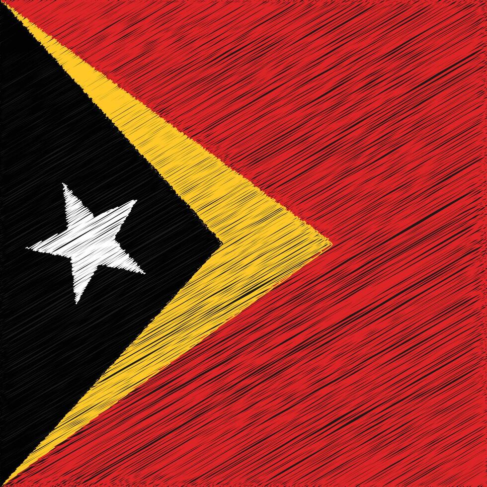 Timor-Leste Independence Day 20 May, Square Flag Design vector