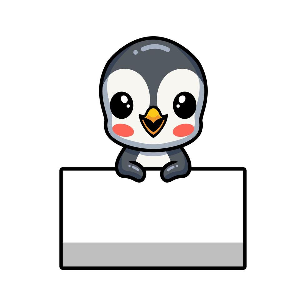 Cute little penguin cartoon with blank sign 11719701 Vector Art at Vecteezy Cute little penguin cartoon with blank sign 11719701 Vector Art at Vecteezy