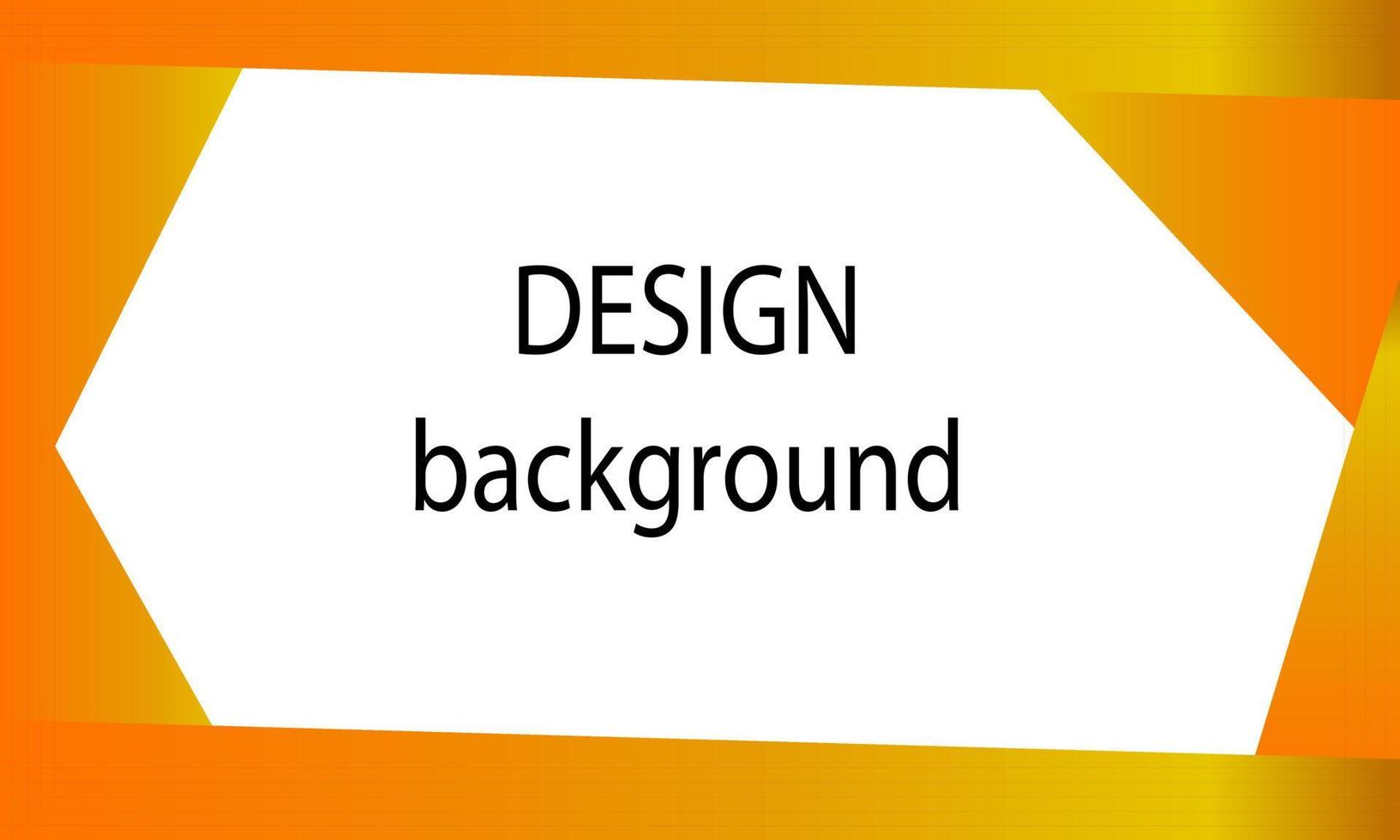 Design of a colorful banner template with gradient orange colors and geometry shapes. vector