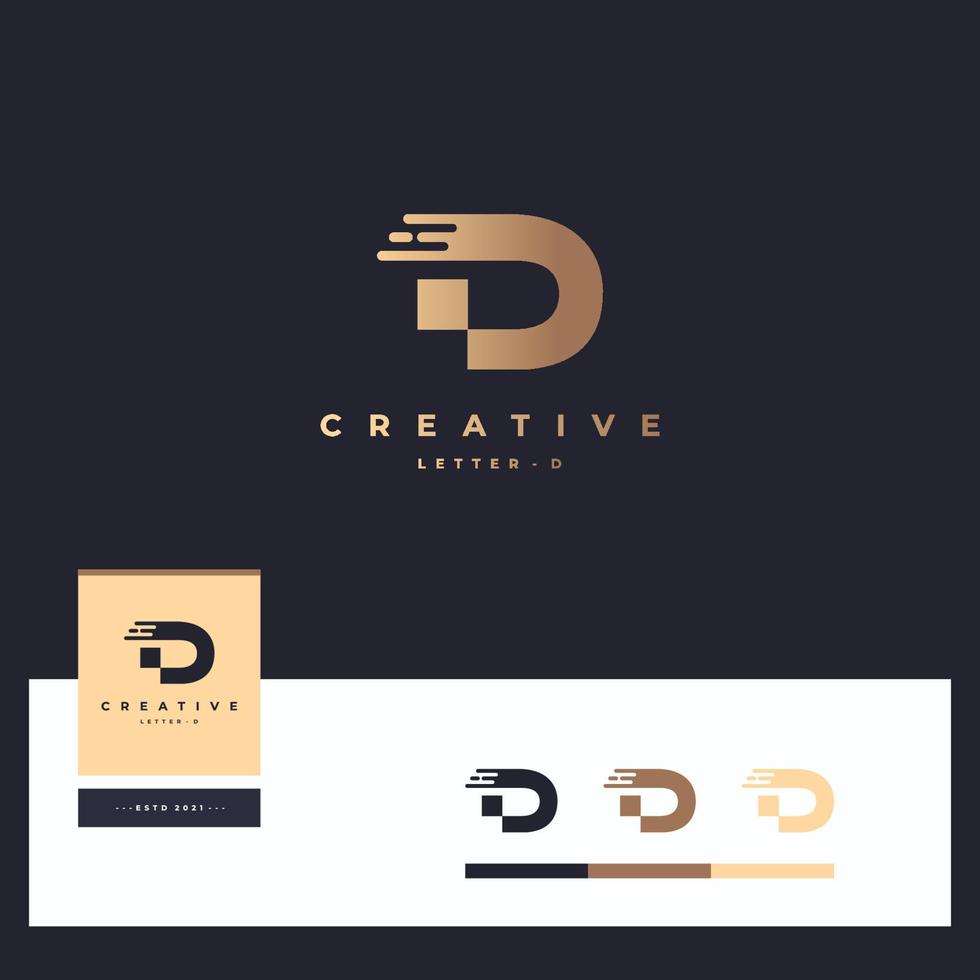 Letter d logotype vector