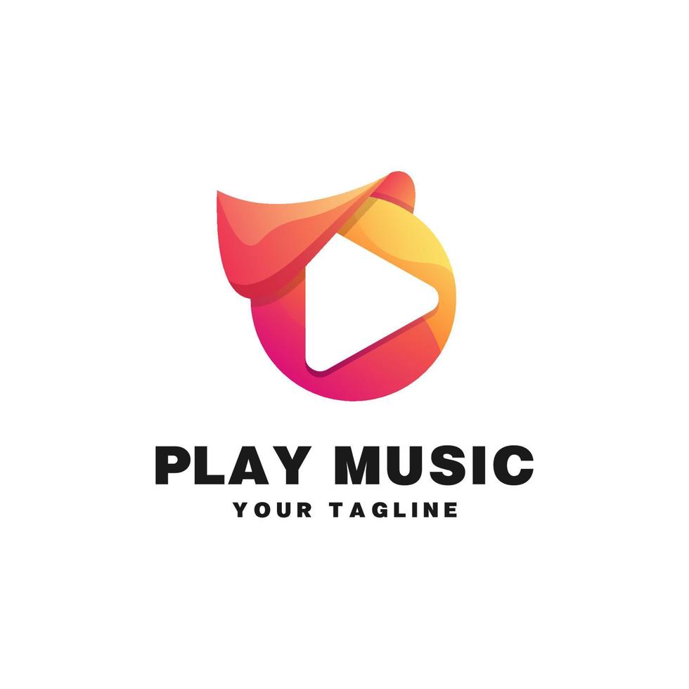 Play media logo vector