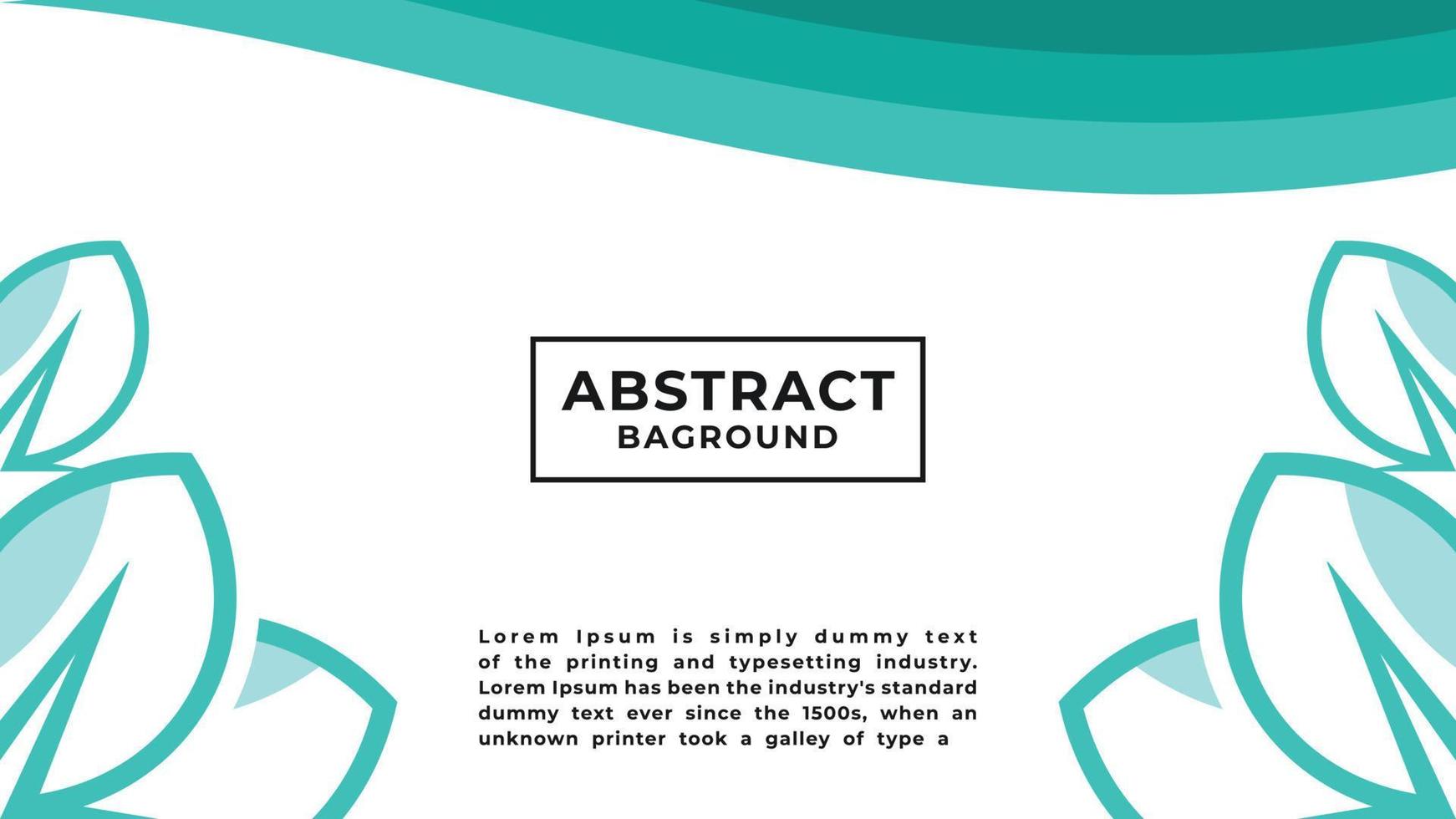 White background with leaf theme flat color vector